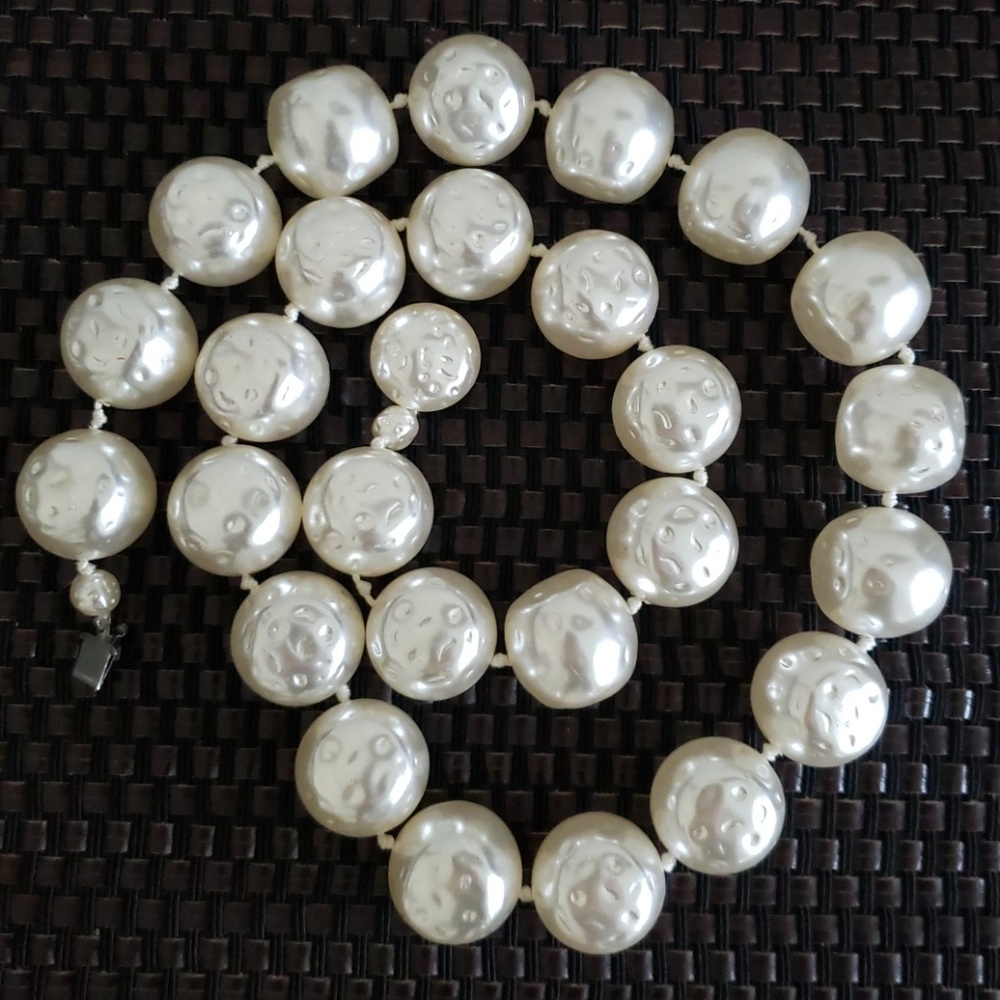 VTG faux Baroque pearl necklace - Picture 3 of 8